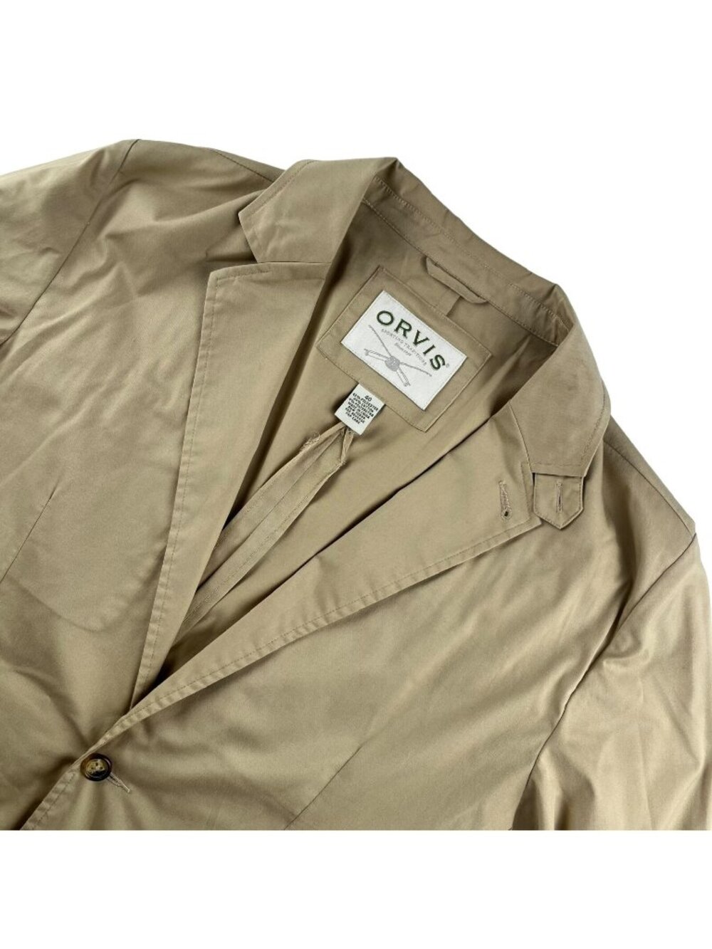 Orris Men's Tan Performance Blend Chino Blazer Jacket • Size 40 Regular